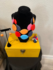 Color Block Necklace Set