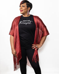 Shimmering Red Kimono