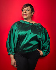 She's Sassy Off The Shoulder Top (Green)