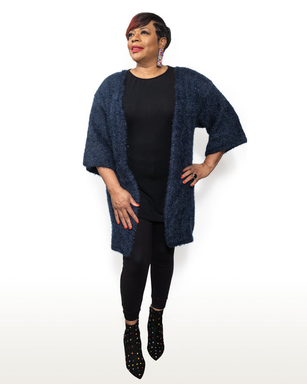 Rich Auntee Blue Sweater