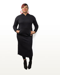 Studded Hoodie Dress