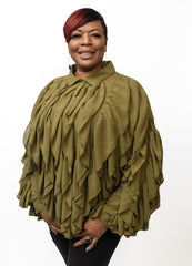 She Ruffles Many Feathers (Olive)