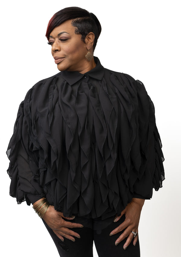 She Ruffles Many Feathers (Black)