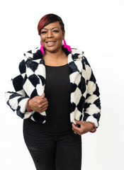 Check Mate Fur Jacket