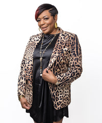 Boss Lady Leopard Blazer