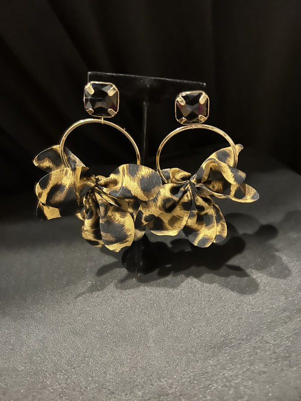 Boss Leopard Hoops