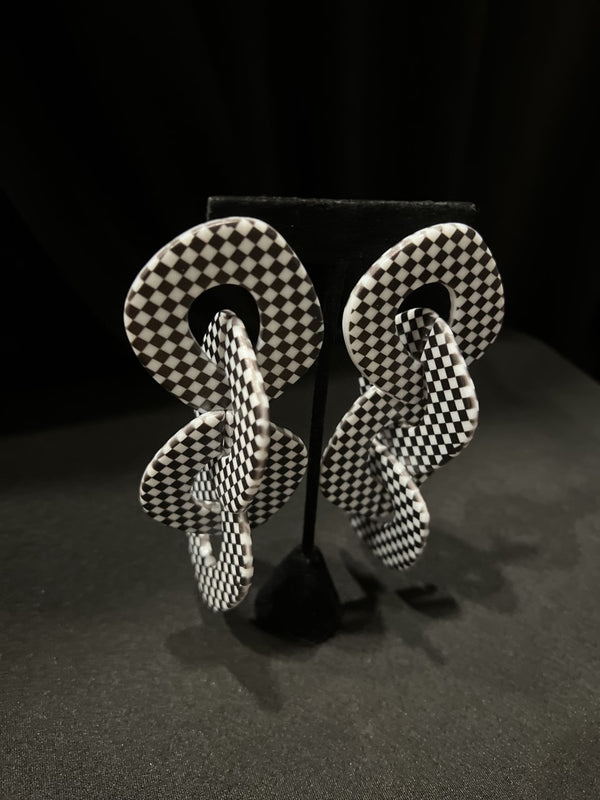 Checkmate Chain Link Earrings